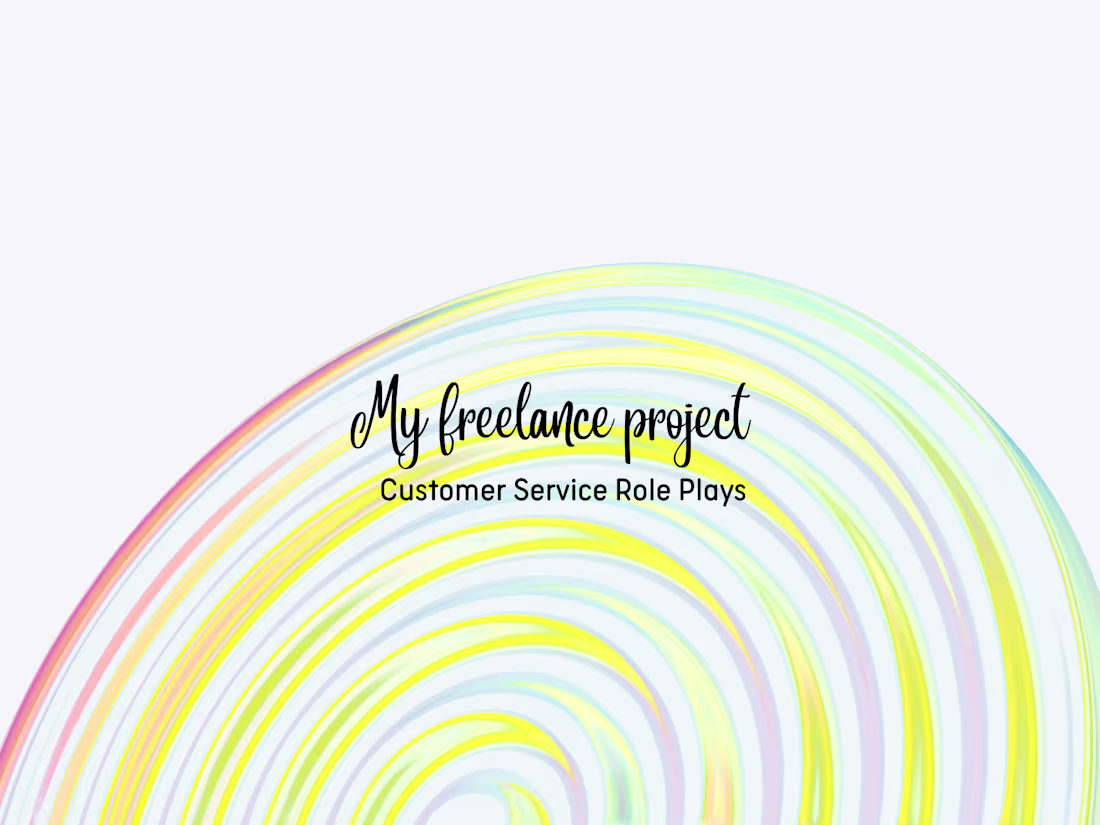 Cover image for Freelance CS Role Plays 