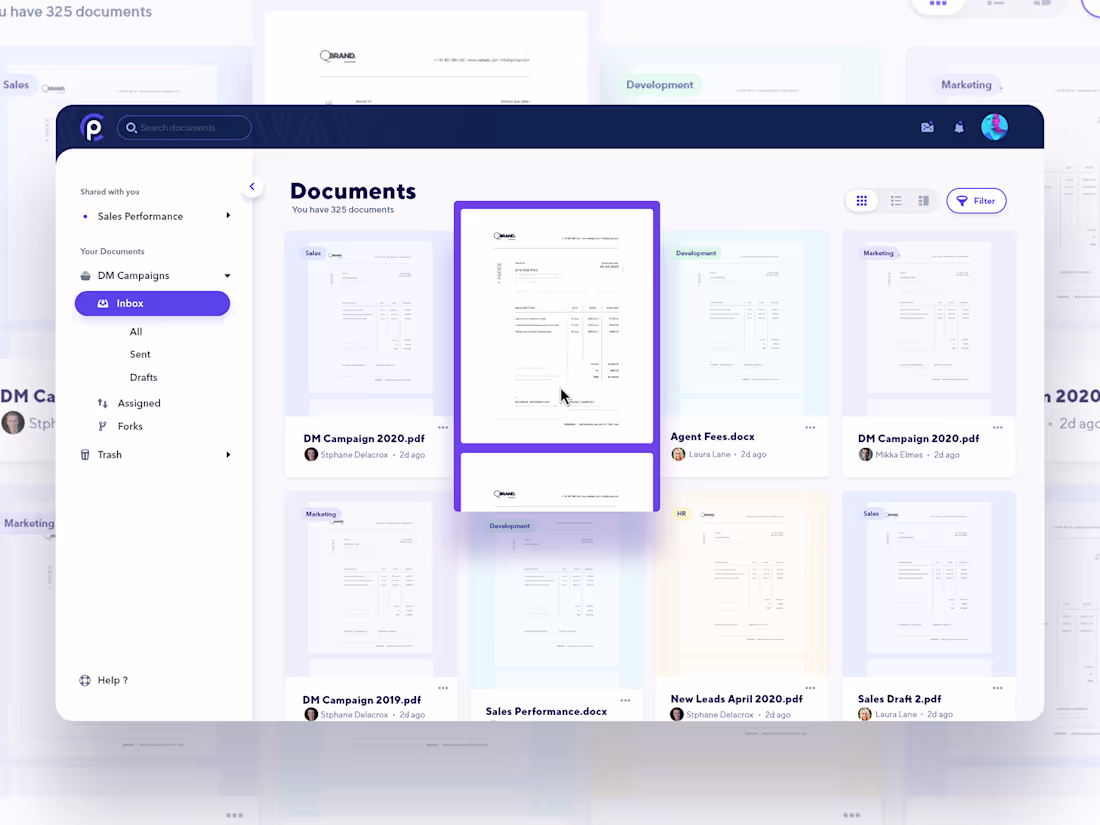 Cover image for Documents Grid View - SAAS