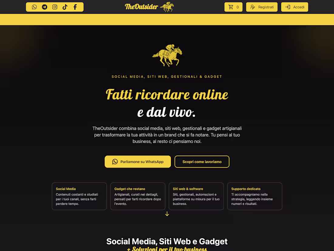 Cover image for The Outsider is a creative