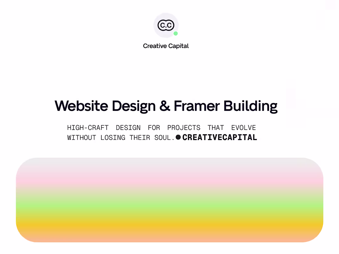 Cover image for Website Design & Framer Building