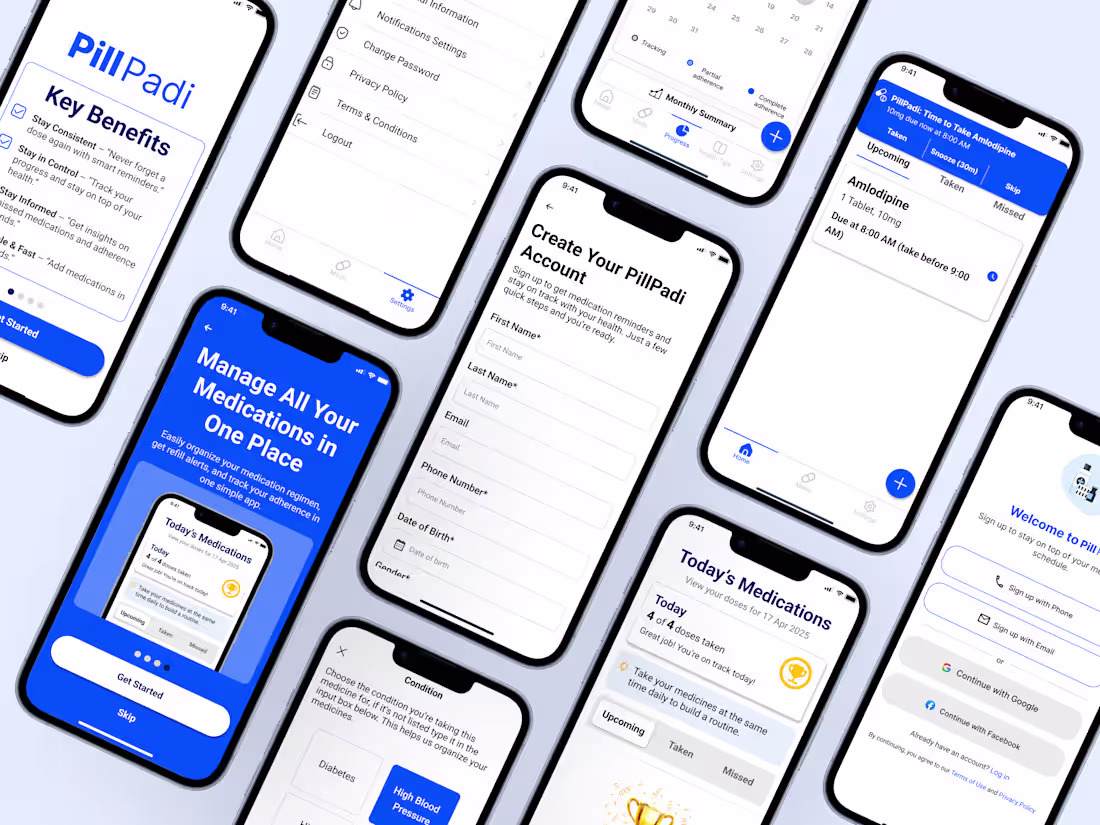 Cover image for Medication Adherence App (Health Tech App)