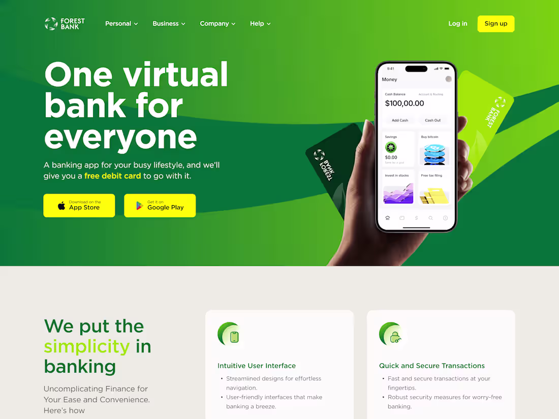 Cover image for Forest Bank Website