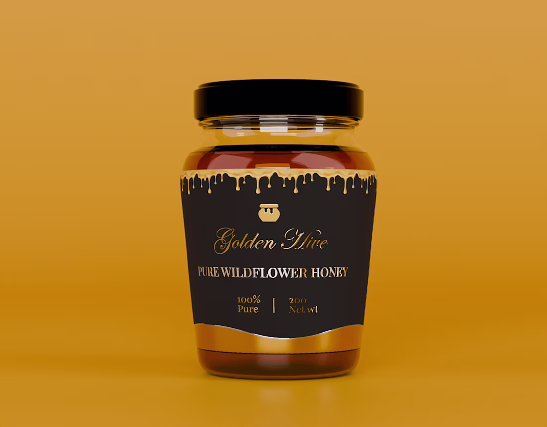 Cover image for Honey Bottle Packaging | Label Design