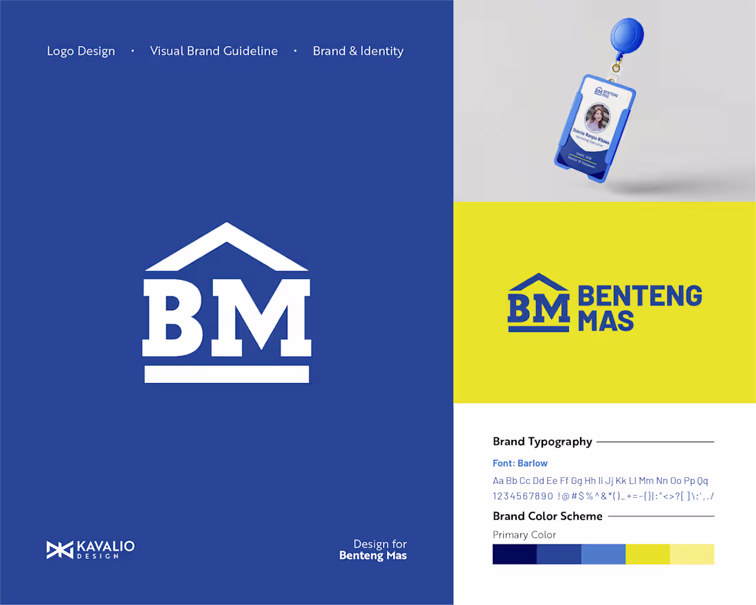 Cover image for Benteng Mas Logo & Visual Guideline + Brand Identity