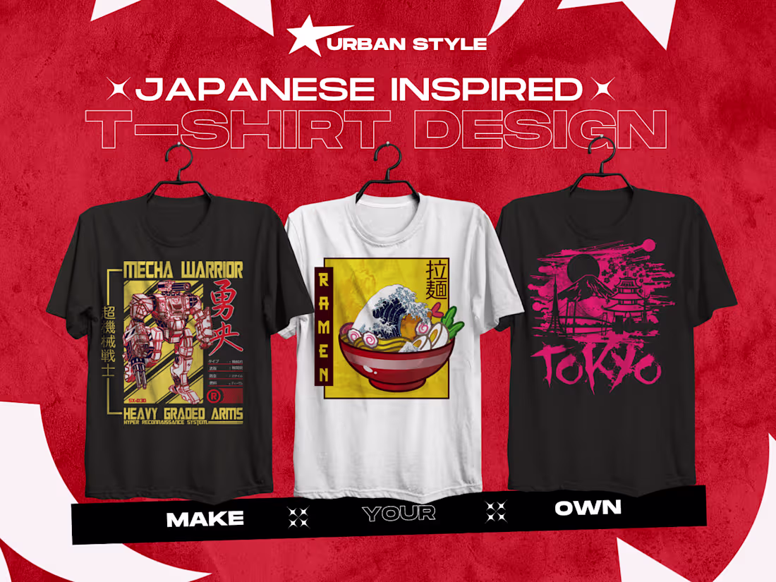 Cover image for Elevate Your Style: Japanese-Inspired T-Shirt Designs that Wow!