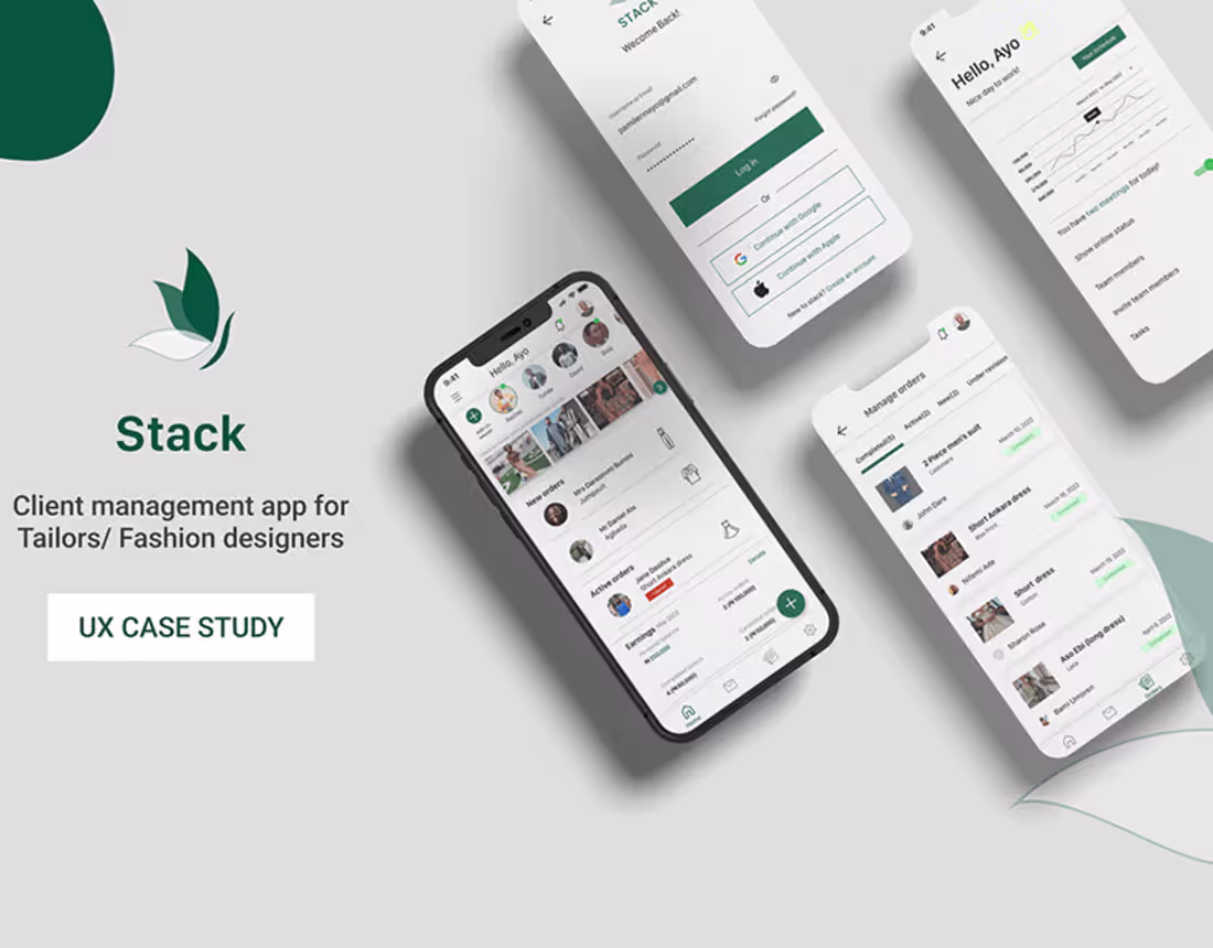 Cover image for Client management app for Tailors/ Fashion designers:: Behance