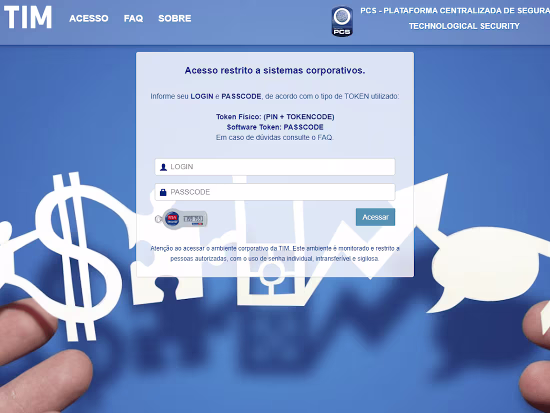 Cover image for PCS - Central Security Platform for TIM mobile services