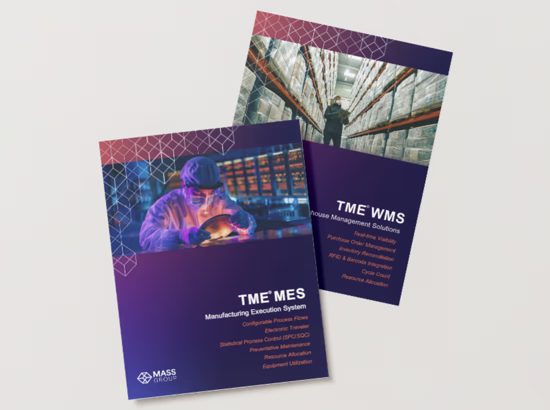 Cover image for Product Brochures for Manufacturing Software Solution Company