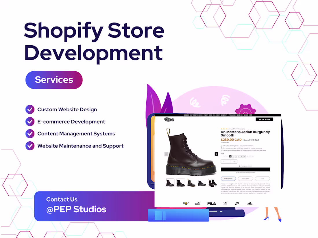 Cover image for High converting Shopify store website development