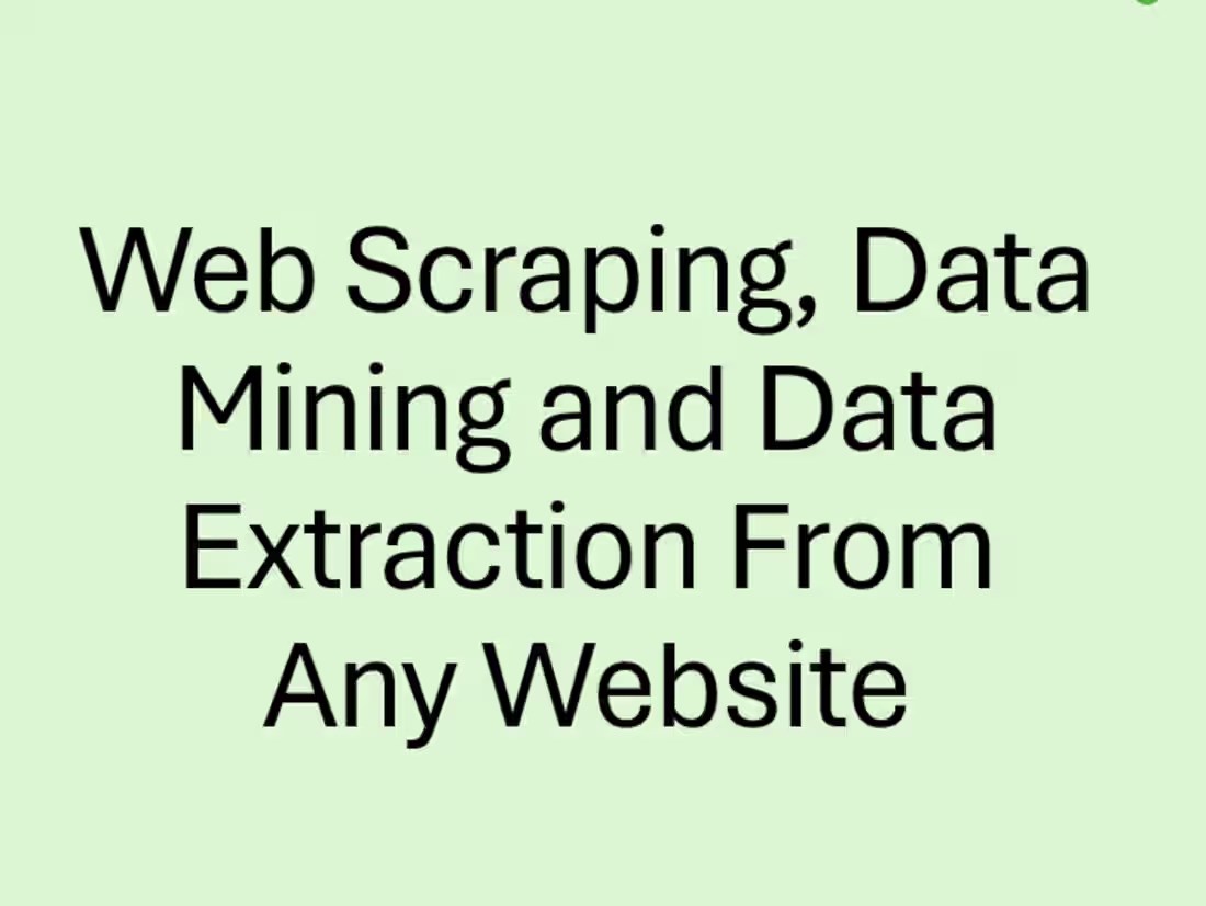 Cover image for Web Scrape Data from Any Source of Your Choice