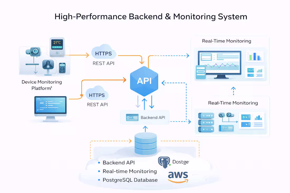 Cover image for High-Performance Backend & Monitoring System