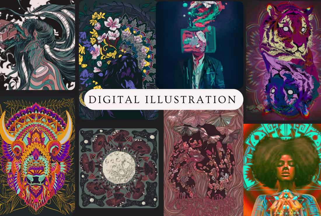 Cover image for Portfolio: Digital Illustrations