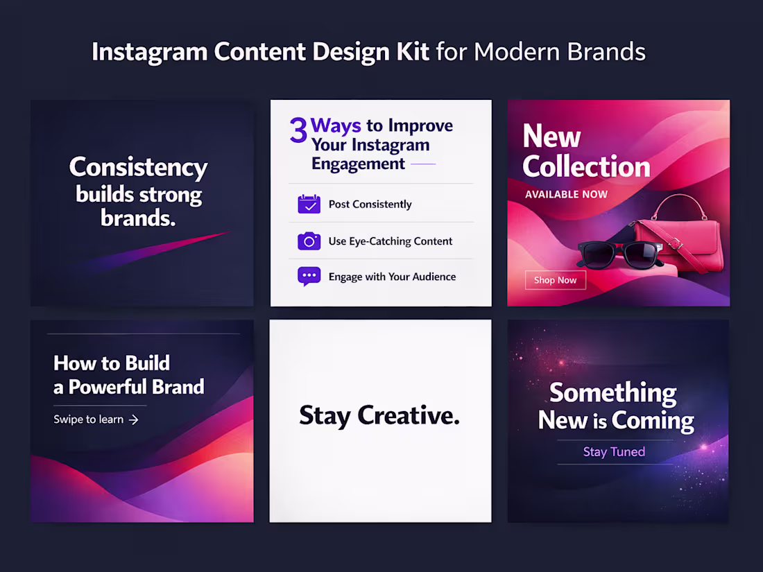 Cover image for Instagram Content Design Kit for
