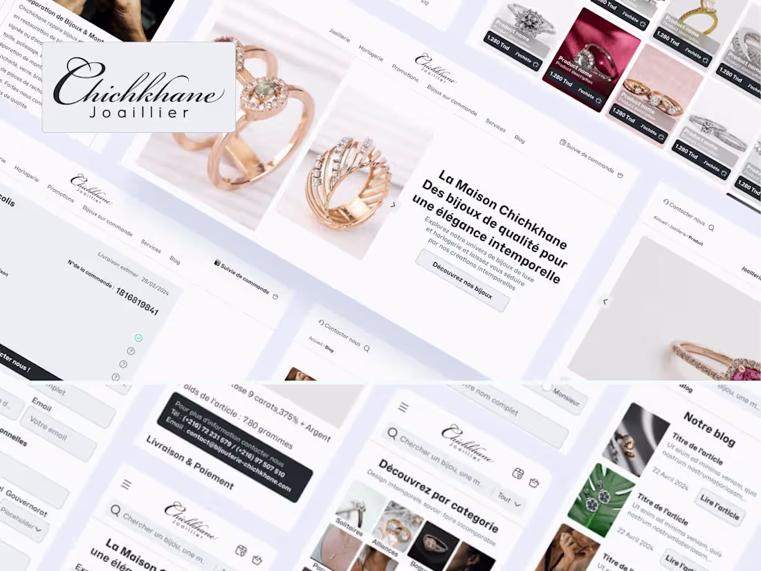 Cover image for Jewelry Chichkhane : Luxury retail webiste Redesign 