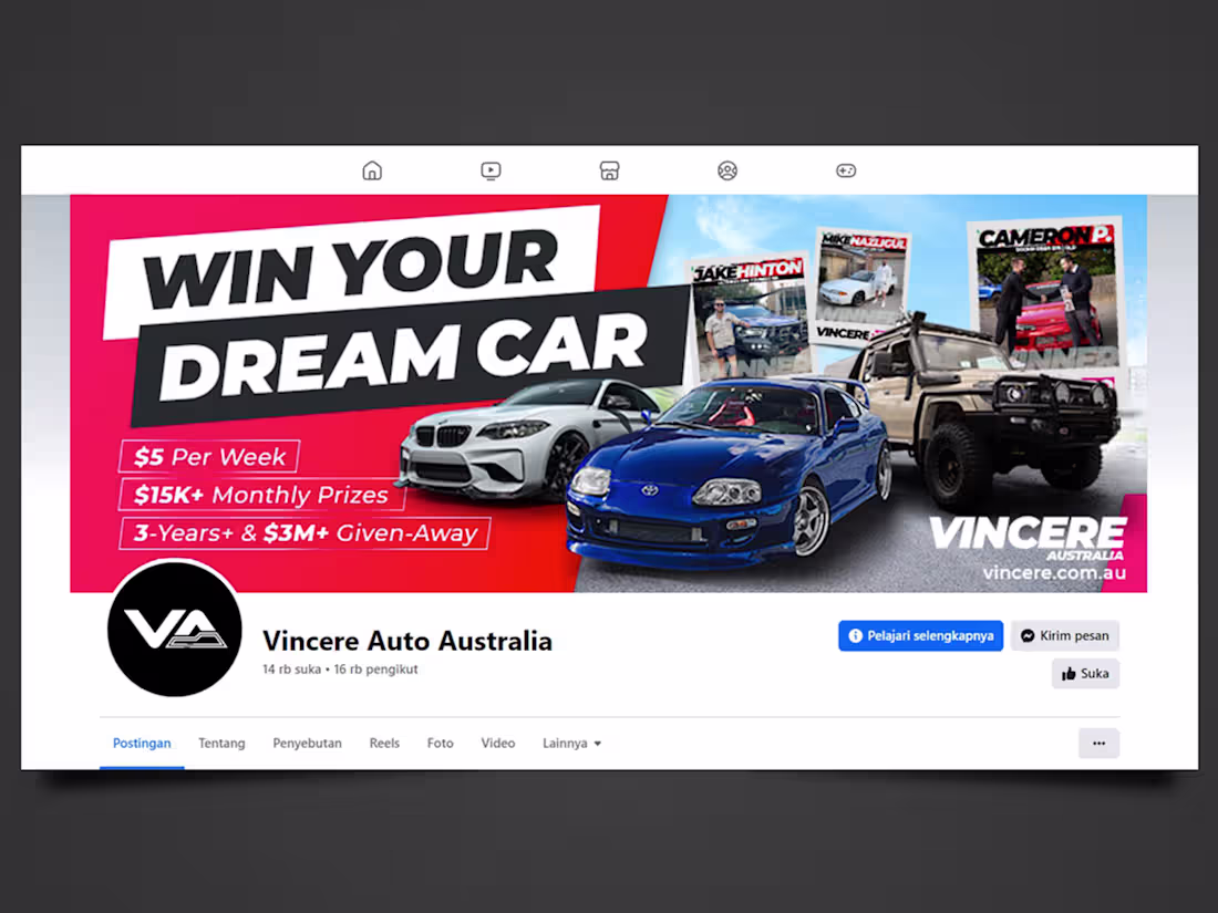 Cover image for Created a modern Facebook cover