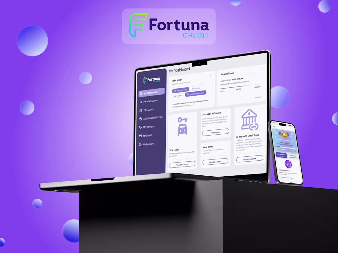 Cover image for Fortuna Credit - Dashboard Redesign