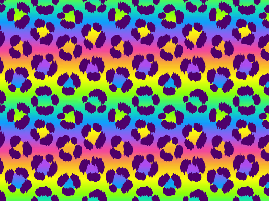 Cover image for Envato: Rainbow Cheetah Pattern