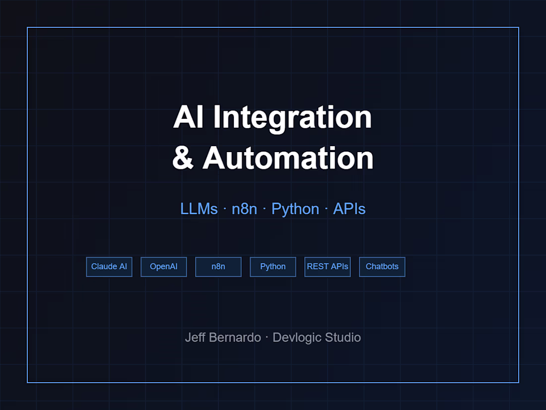 Cover image for AI Integration & Automation