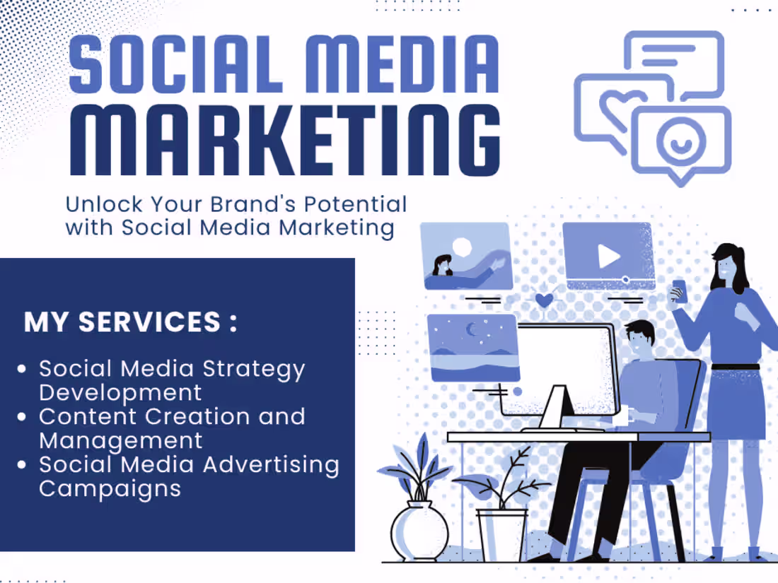 Cover image for I will be your social media manager and content creator