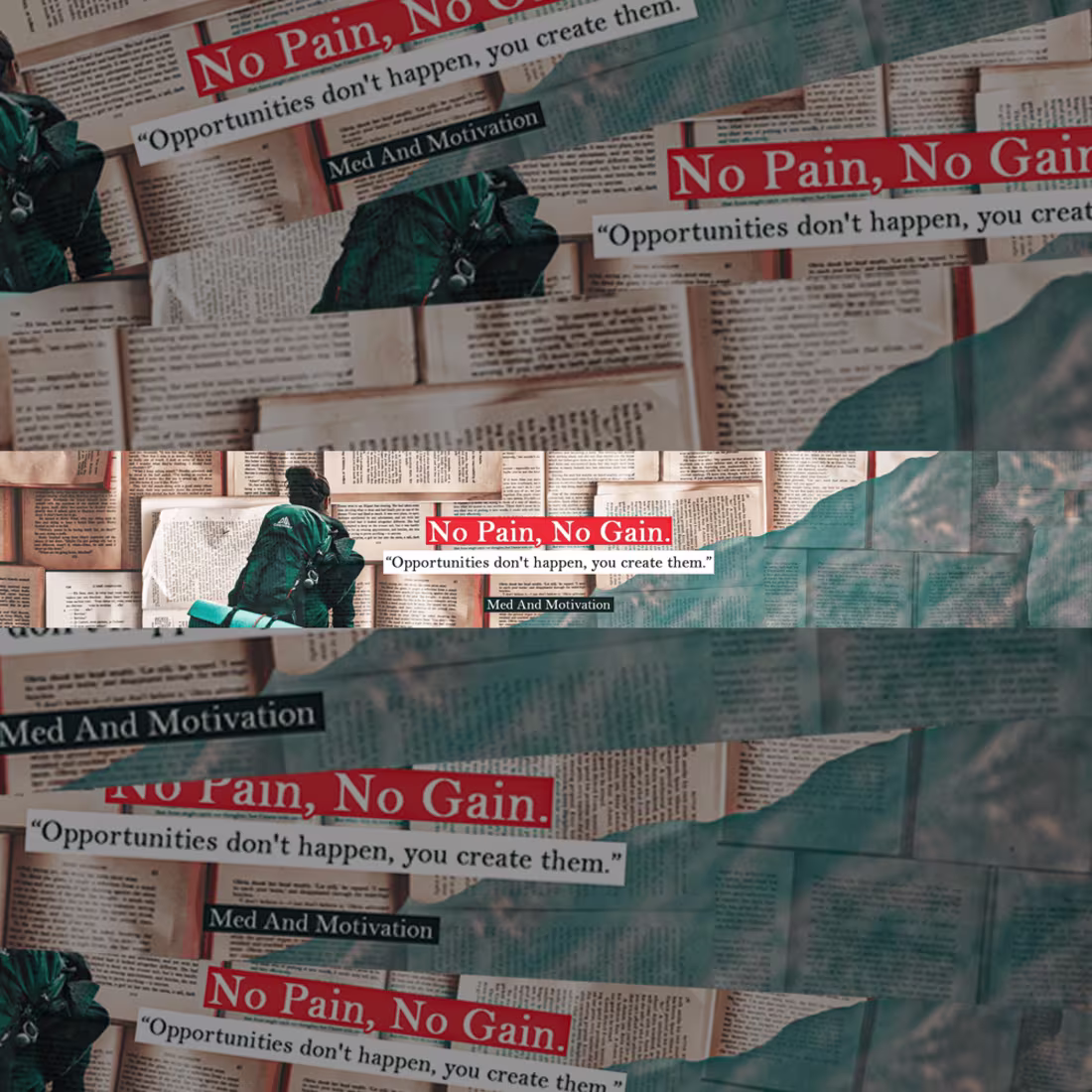 Cover image for Youtube Channel Art | Med with Motivation on Behance