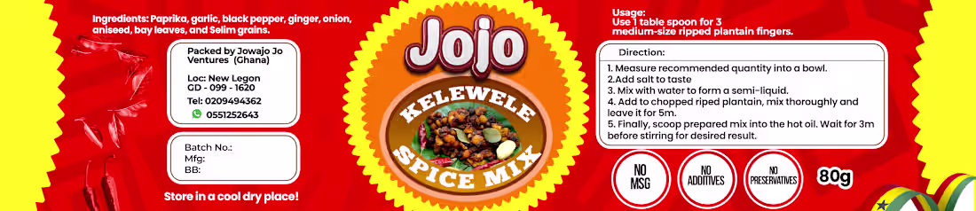 Cover image for These are some labels I designed for a Food Spice product bu...