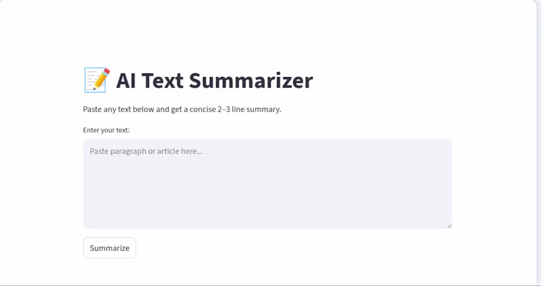 Cover image for AI‑Text‑Summarizer is an intelligent, Python‑based