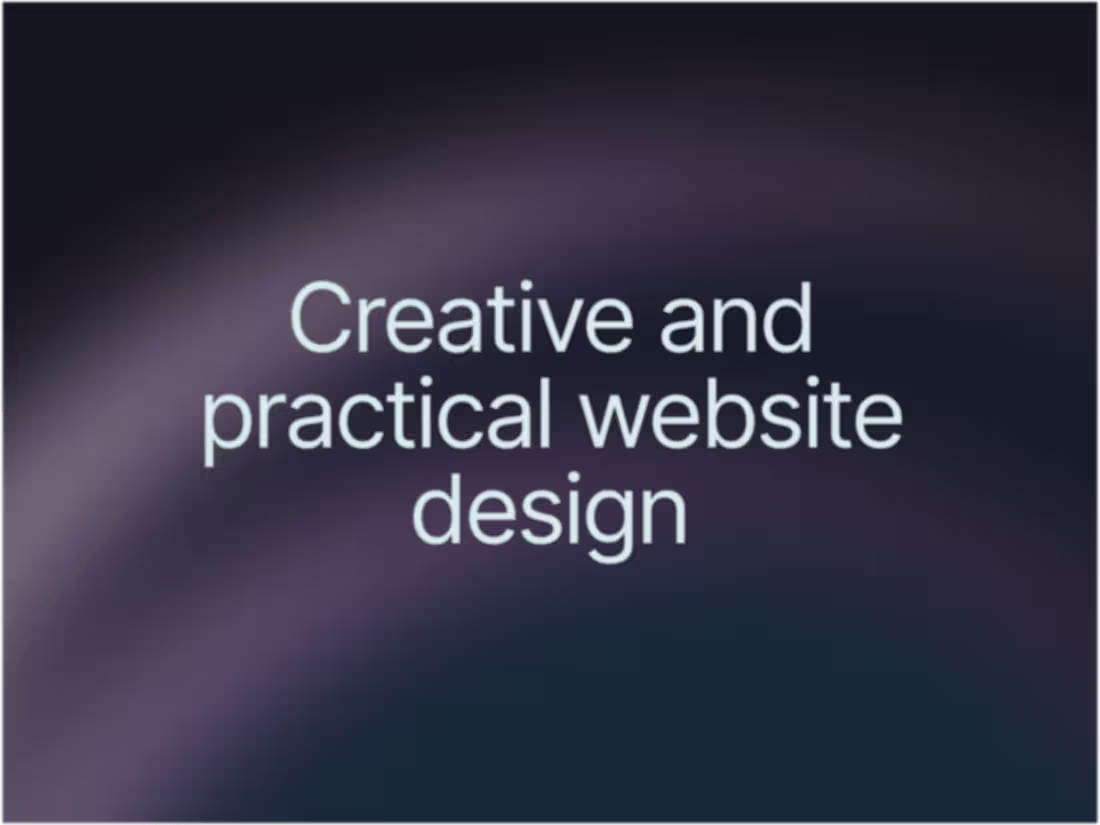 Cover image for Beautiful and practical designs for your website