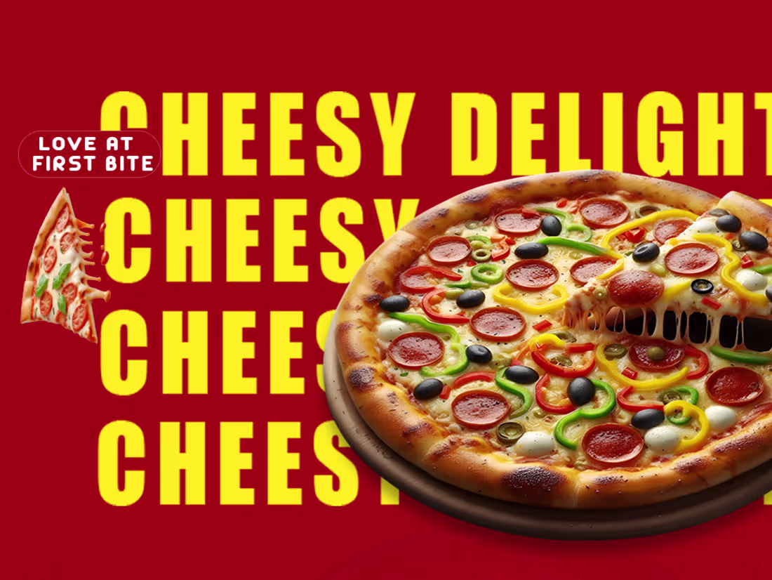 Cover image for I designed this eye-catching pizza