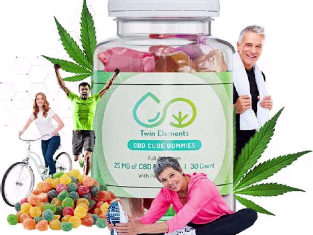Cover image for Twin Elements CBD Gummies
