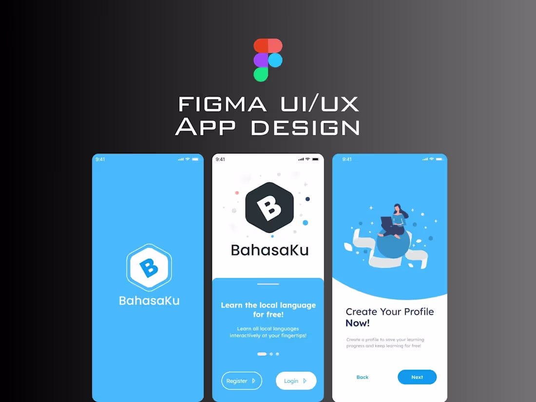 Cover image for BahasaKu Language Learning App Design