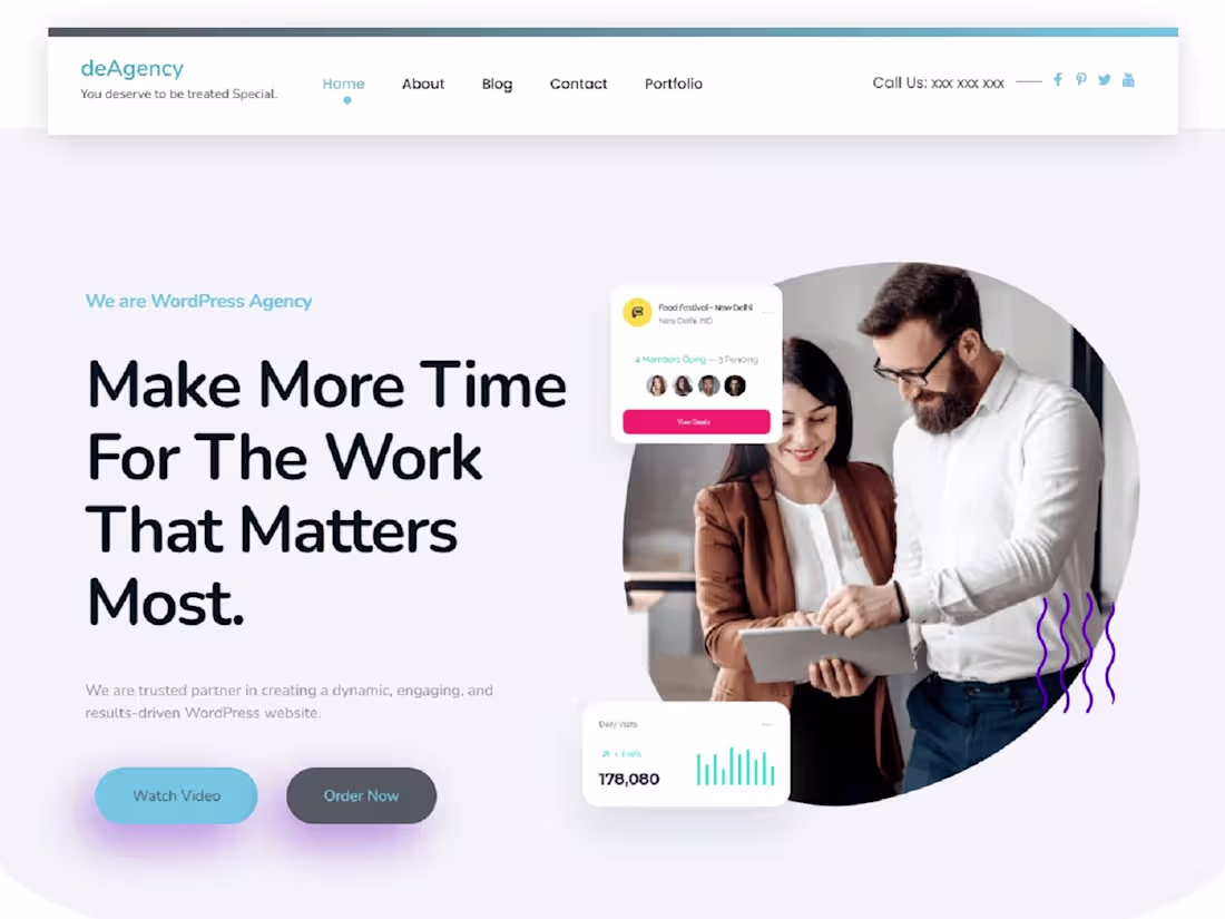 Cover image for Business| Agency website custom template.