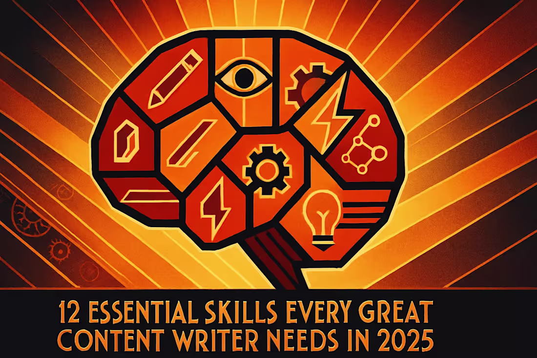 Cover image for 12 Essential Skills Every Great Content Writer Needs in 2025