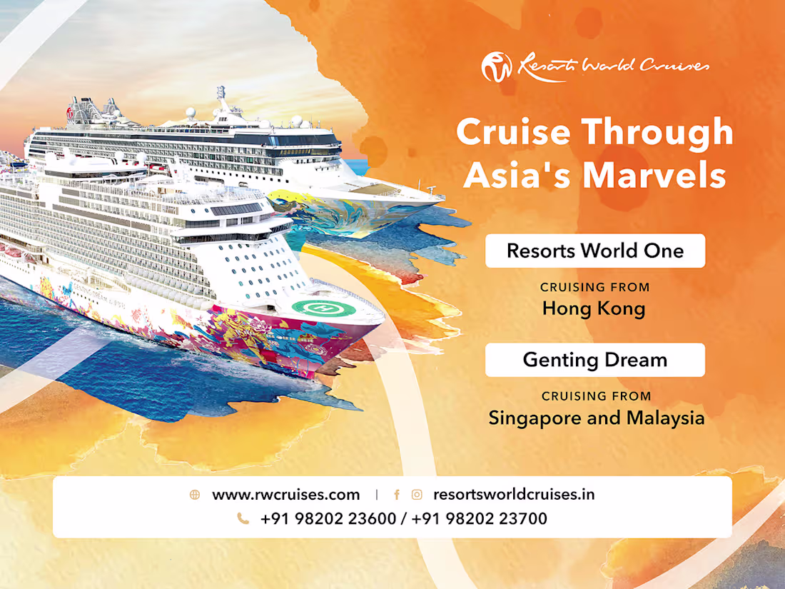 Cover image for Resorts World Cruise Billboard Design | Behance