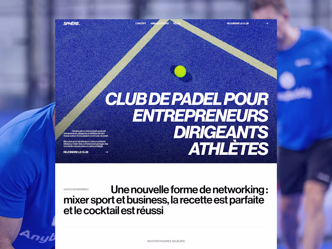 Cover image for Sphère – Website Design