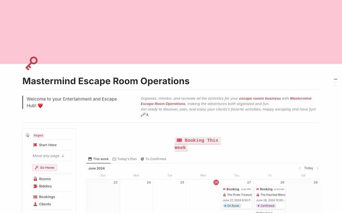 Cover image for Mastermind Escape Room Operations