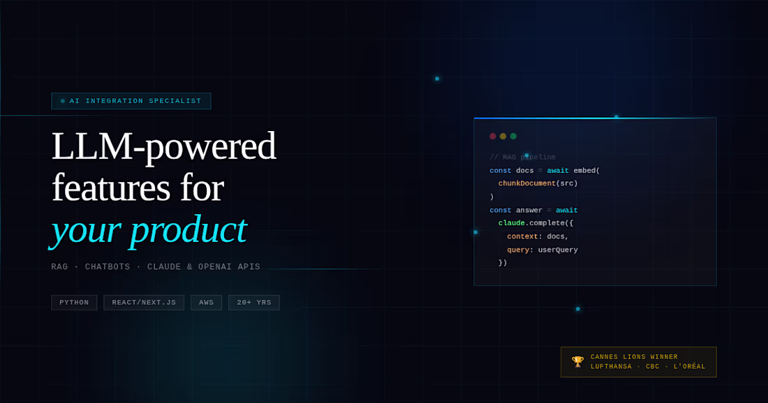 Cover image for AI Integration & LLM Development