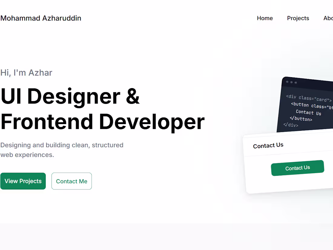 Cover image for Responsive personal portfolio website designed