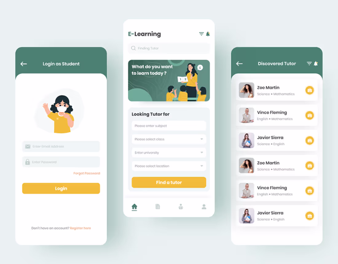 Cover image for Education App_UI/UX :: Behance