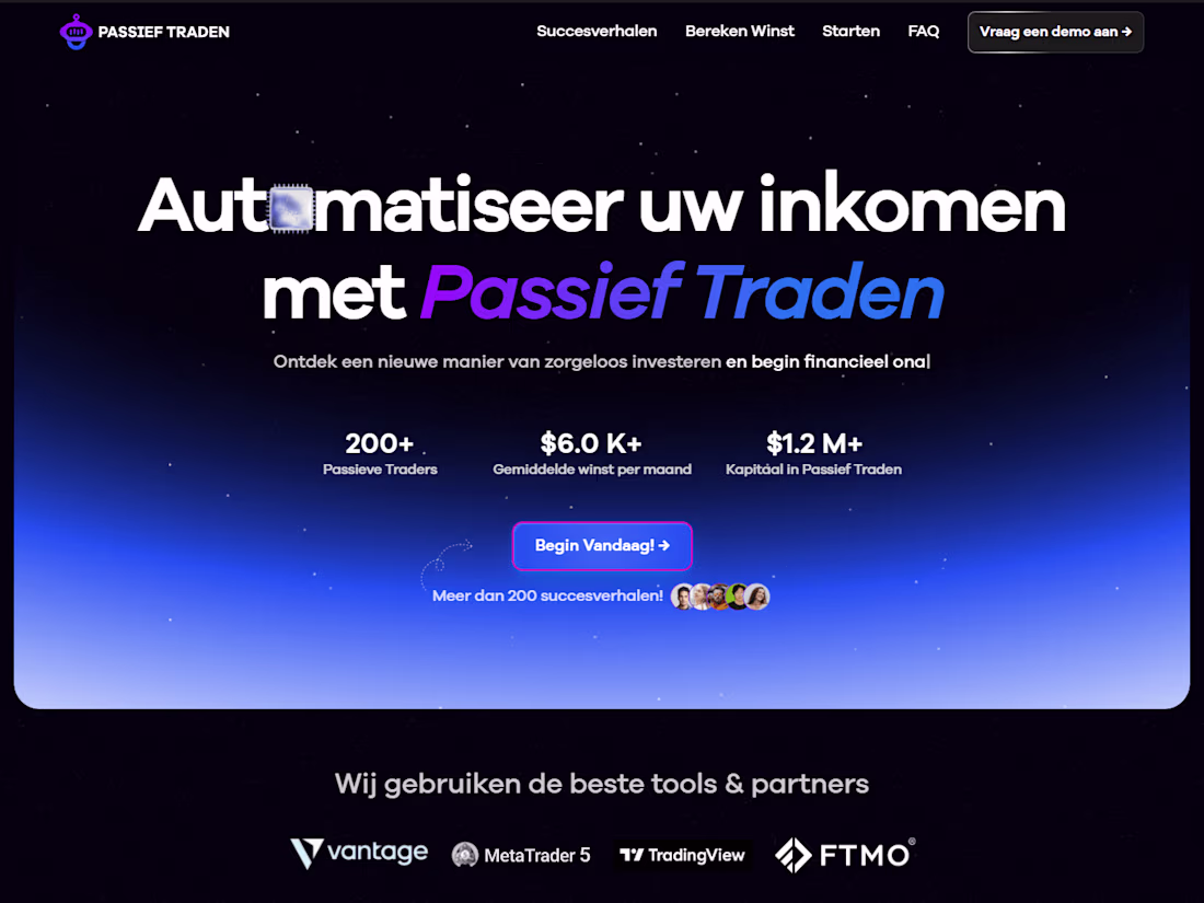 Cover image for Automatiseer je inkomen met Passief Traden!