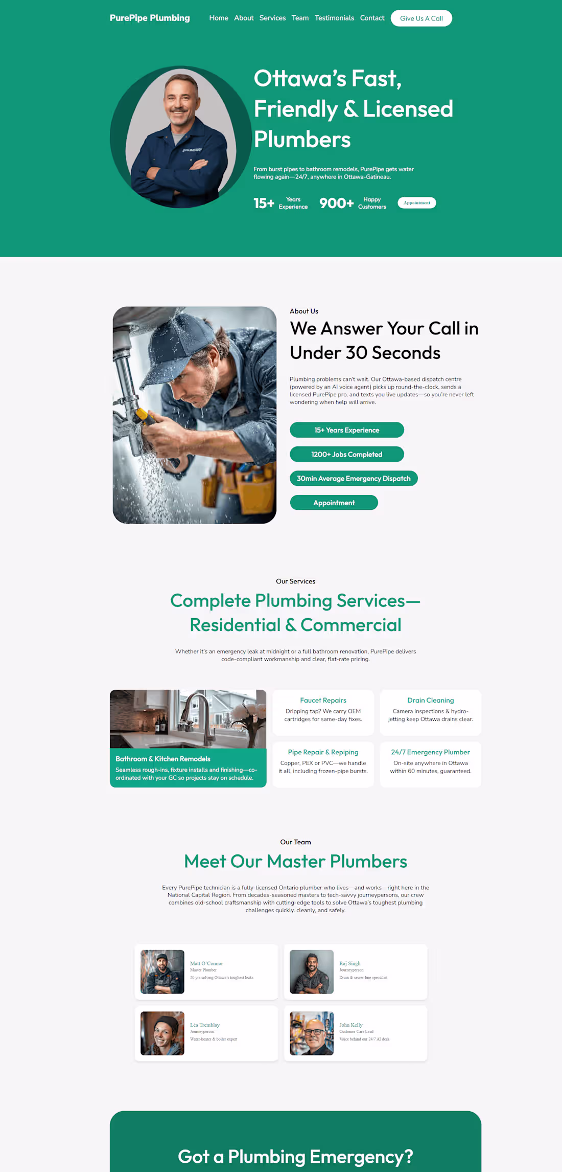 Cover image for Pure Plumbing Site