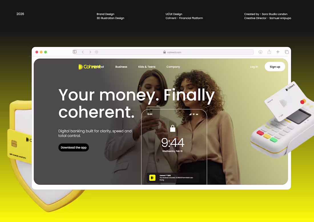 Cover image for Cohrent Branding and Design Project