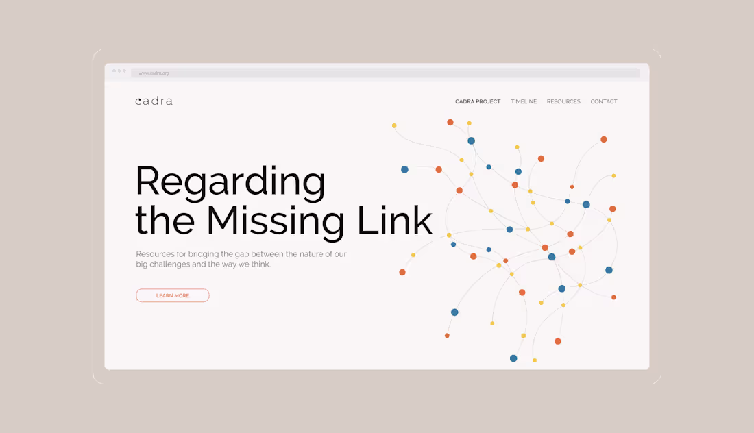 Cover image for The CADRA Project: Web Design / UI-UX / Brand Identity