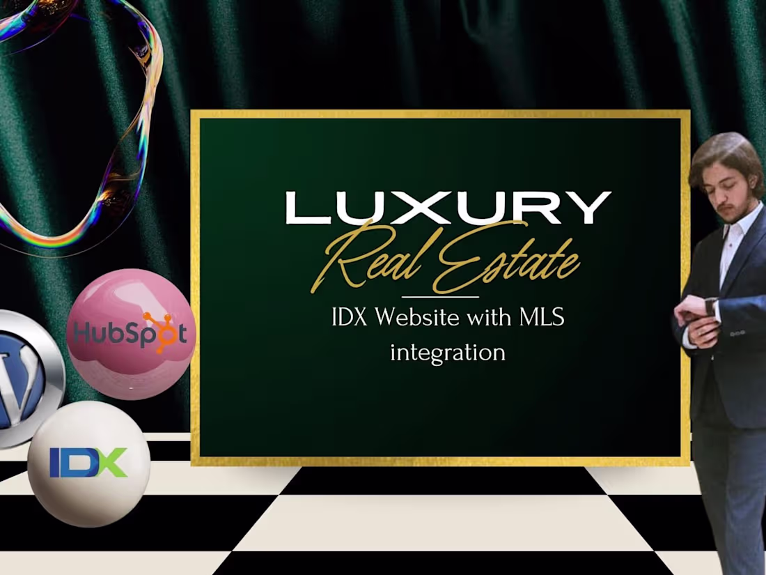 Cover image for I will make luxury Real Estate IDX Website with MLS integration
