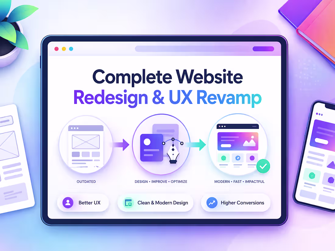 Cover image for Complete Website Redesign & UX Revamp