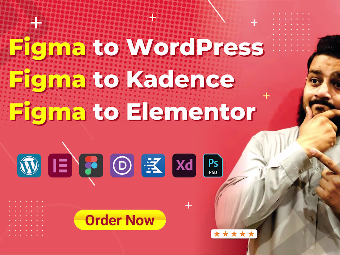 Cover image for Figma to WordPress or Figma to Elementor Divi Webflow Kadence
