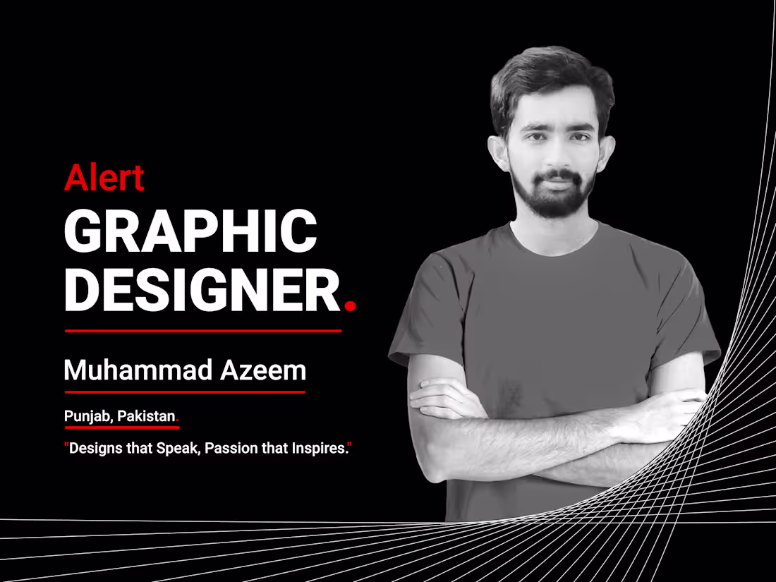 Cover image for i am graphic designer with over three years of experience.