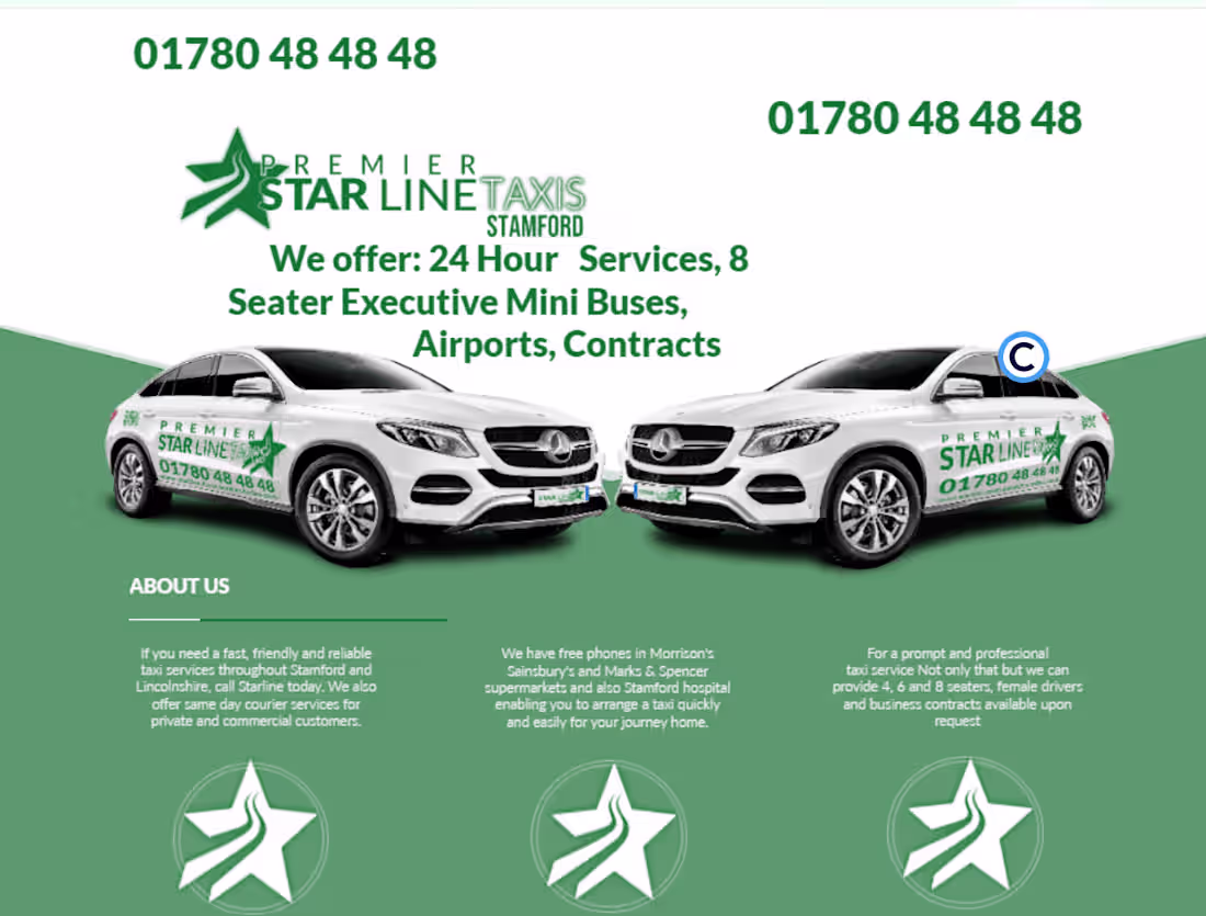 Cover image for Starline.taxi SEO + Website Revamped