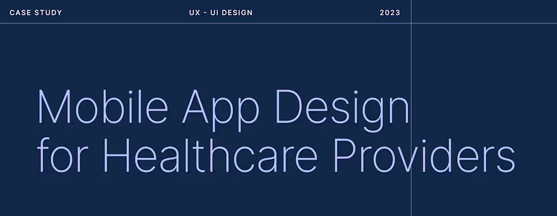Cover image for Mobile App Design for Healthcare Provider