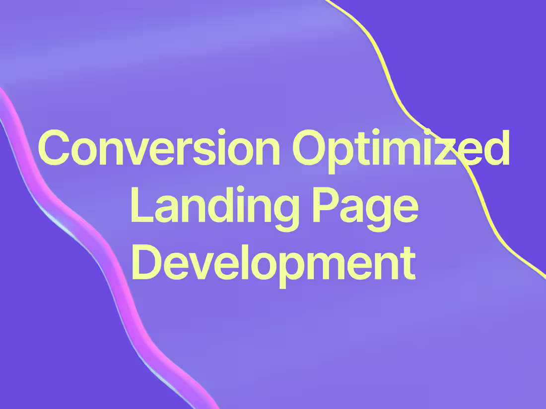 Cover image for High Converting Landing Page Development