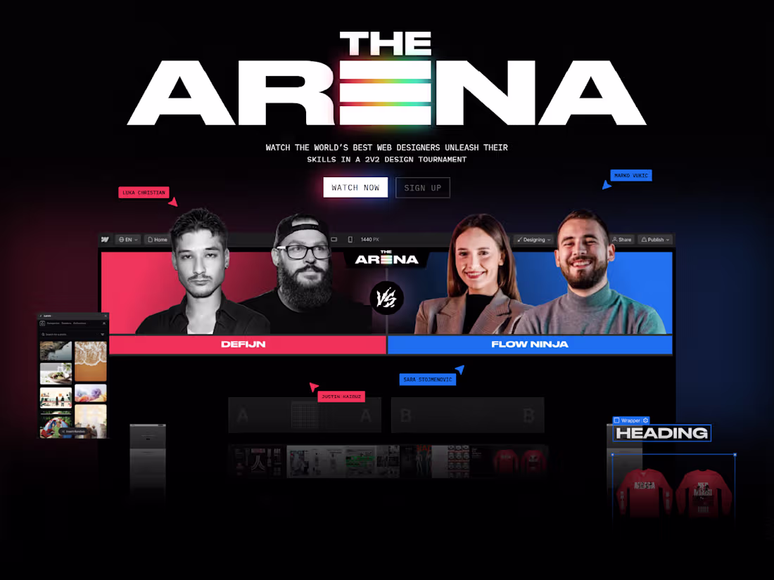 Cover image for The Arena 2024 - Speed Building Challenge Website